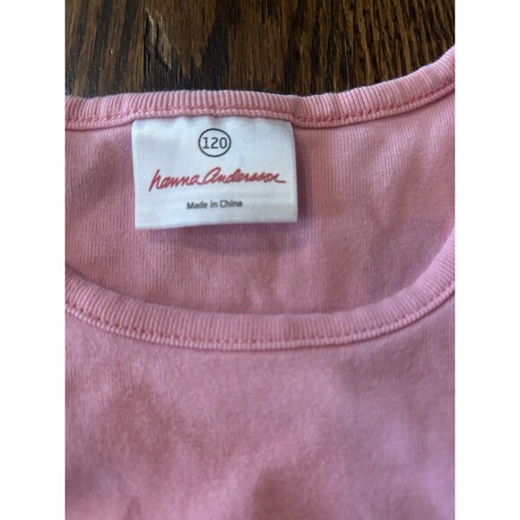 Hanna Andersson‎ Pink Tiered Ruffle Twirl Sleeveless Tutu Dress Size 6-7 Flawed - Picture 3 of 11